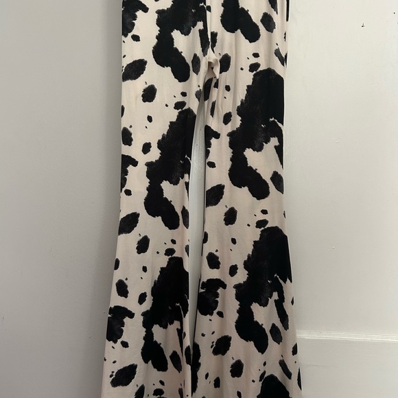 Black and White Cow Print Pants - Picture 7 of 7